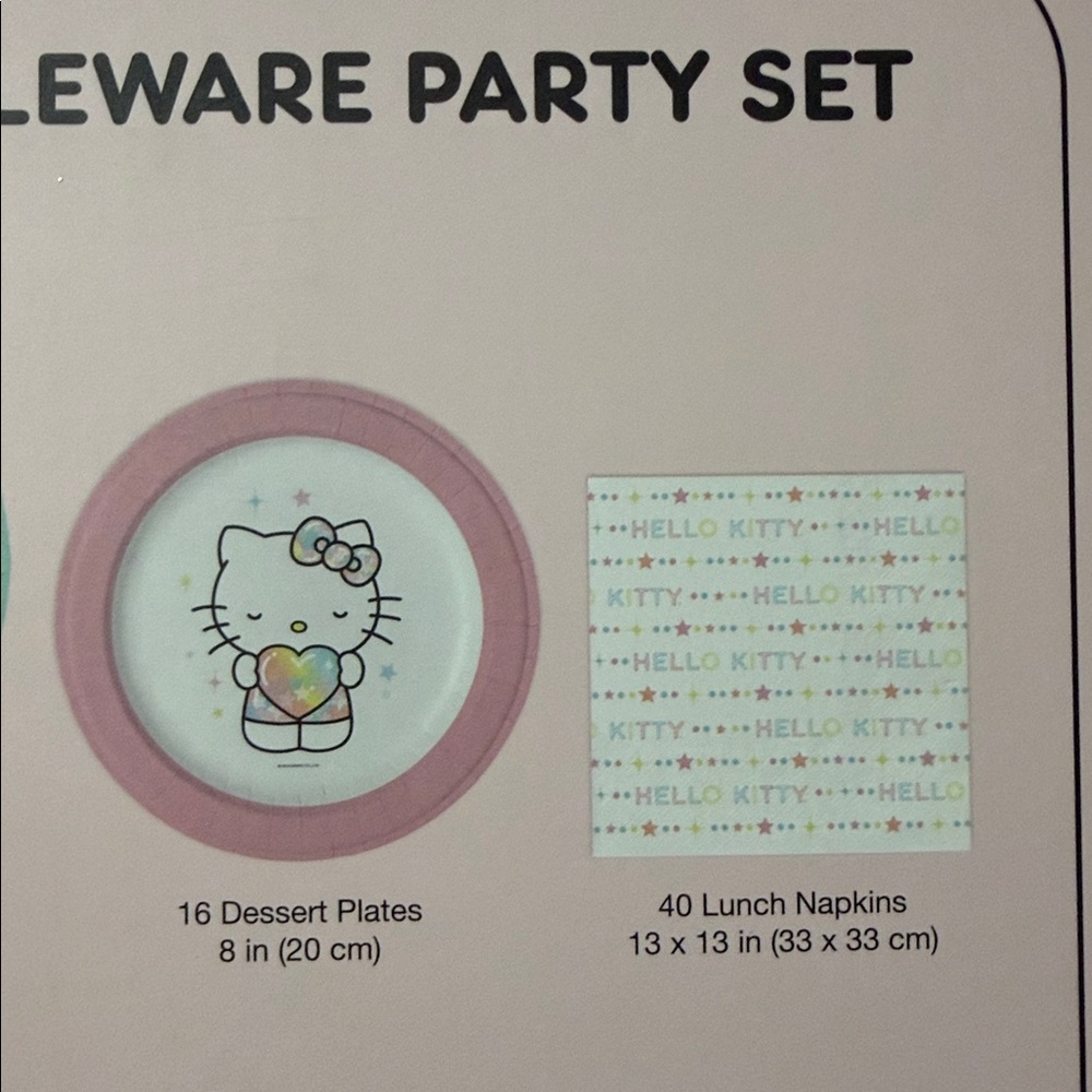 Hello Kitty Paper Tableware Party Set - Picture 6 of 6